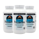 【送料無料】 3個セット サイリウムハスク パウダー 340g 粉末 ソースナチュラルズ【Source Naturals】Psyllium Husk Powde...