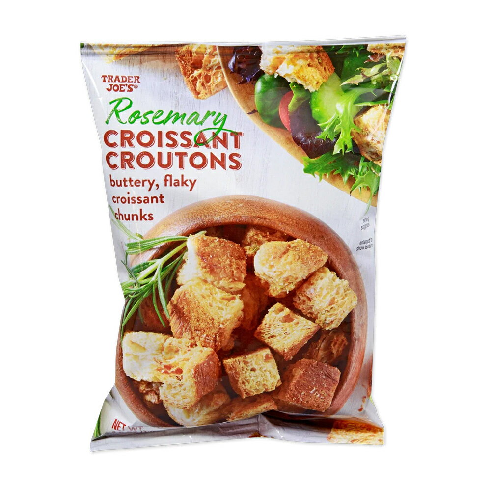 【送料無料】ローズマリー クロワッサン クルトン 128g トレーダージョーズ トレジョ 食品 料理 サラダ【Trader Joe s】Rosemary Croissant Croutons 4.5 oz