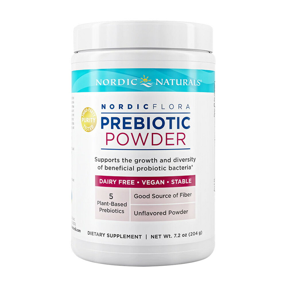 ノルディックフローラ 乳酸菌 パウダー 無味 204g ノルディックナチュラルズNordic Flora Prebiotic Powder Unflavored, 7.2 oz