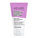 【送料無料】 ホイップ ナイトクリーム 50ml アキュア スキンケア 夜 フェイスケア【Acure】Radically Rejuvenating Whipped Night Cream, 1.7 fl oz