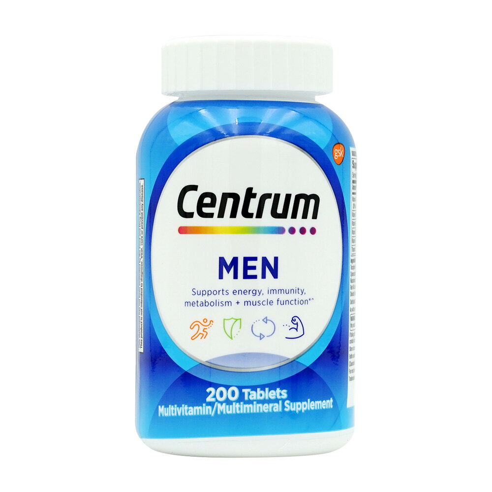 【送料無料】 マルチビタミン マルチミネラル 男性用 200粒 タブレット セントラム【Centrum】Centrum Men, 200Tablets