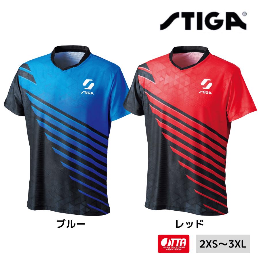 【ポイント10倍】STIGA スティガ STIGAシャツ KR-V STIGA SHIRT KR-V 卓球ユニフォーム 2025年春新作