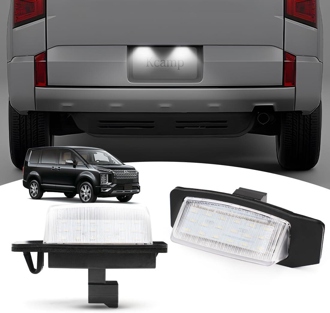 ＼お買い物限定セール・最大3000円オフあり!／デリカ D5 LED ライセンスランプ ナンバー灯 LED仕様 爆光 6500K 車種専用 ナンバーライト ナンバープレート カスタム パーツ カプラーオン CV1W CV2W CV4W CV5W 純正交換 簡単 (ホワイト)
