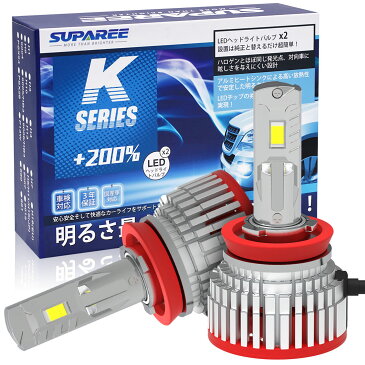 【明るさ革命！】SUPAREE H8 H11 H16 led ヘッドライト フォグランプ 新車検対応 ロービーム ハイビーム 12V/24V車対応 角度調整可能 ノイズ対策済み 45Wハイパワー ホワイト 6500K 18000LM 45W ファン付き LEDバルブ