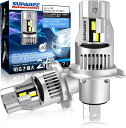 ＼72時間タイムセール・20％オフ！！／SUPAREE H4 LED ヘッドライト 爆光 Hi/Lo 車用LEDバルブ h4 led 車検対応 高輝度 6000K 明るさ5倍UP 12V/24V車対応(ハイブリッド車・EV車対応) 瞬間起動 静音 冷却ファン付き 車用 バイク用 led H4ヘッドライト ホワイト 3年保証