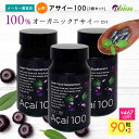 【公式】[3個セット] アサイー100 (90粒入) | アサイー アサイ サプリメント サプリ 健康食品 ポリフェノール シアニジン 必須脂肪酸 栄養 美容 健康 マグネシウム カリウム 食物繊維 アミノ酸 鉄 ビタミンb 女性 スーパーフード 送料無料 その1