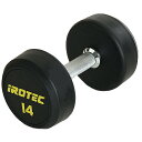 【20日はポイントアップDAY】IROTEC(アイロテック)ジムダンベル14KG(オールラバー