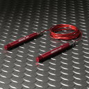 【2025年5月新発売】IROTEC FIT(アイロテック フィット)アルミニウムジャンピングロープ レッド / 縄跳び なわとび とびなわ 有酸素運動 体幹 ...