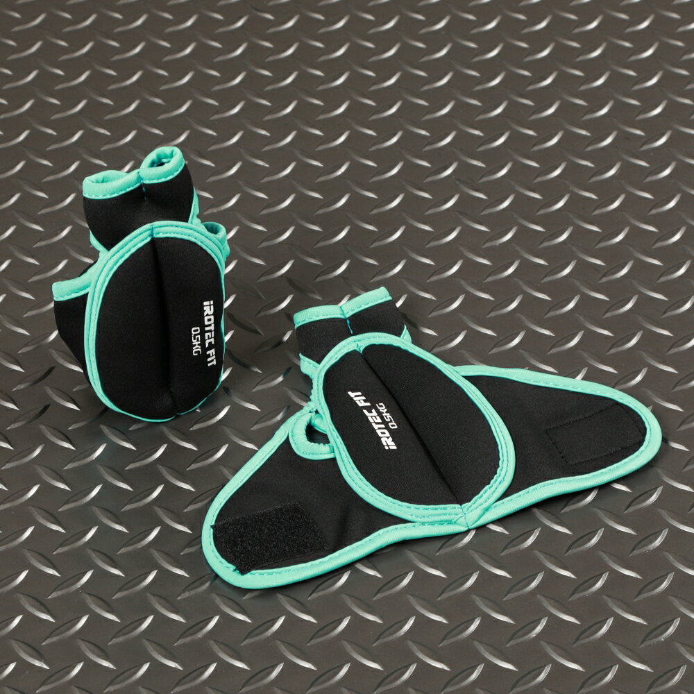 【新発売】IROTEC FIT(アイロテックフィット)ネオプレーンパワーウエイトグローブ500 グリーン 片手500g×2個セット / ダンベル 筋トレ 筋トレ...