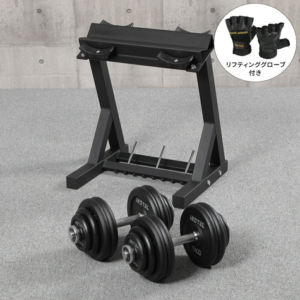 【11/27 1:59迄 P10倍(要エントリー)】IROTEC(アイロテック)パワーストレージ60I(アイアン)/プレートラック 可変式ダンベル 専用ラック ...