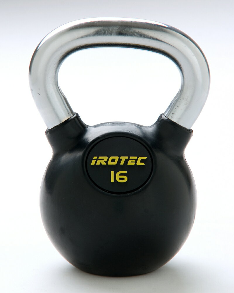 【10日はポイントアップDAY】IROTEC(アイロテック)ケトルベル16kg(ラバーコーティングタイプ)/ダンベル ベンチプレス トレーニングベンチ 筋トレ トレーニング器具 トレーニングマシン バーベル ダイエット器具 体幹 筋トレ器具 筋トレグッズ 筋力トレーニング通販格安セール情報 楽天 通販