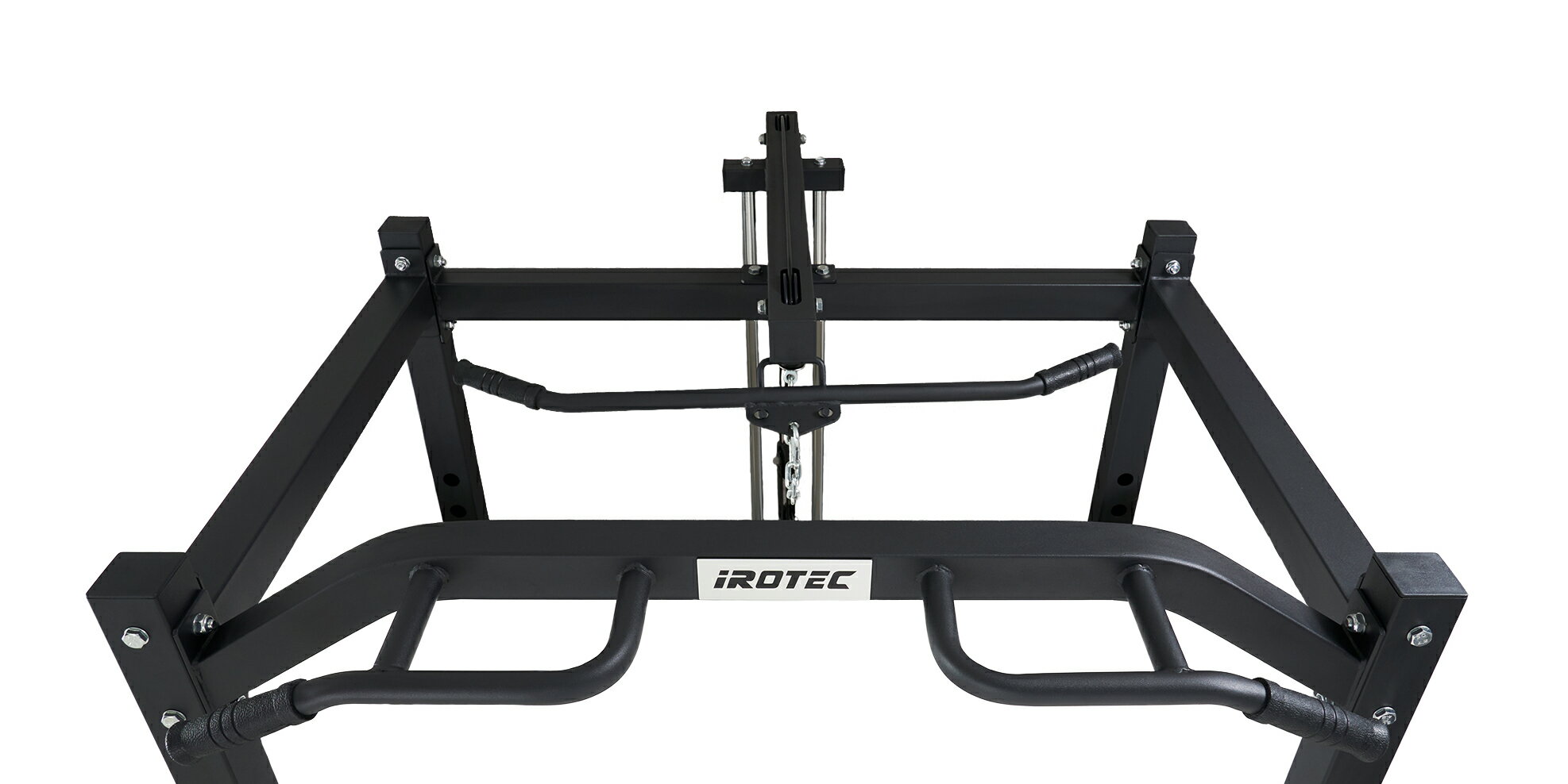 【11/27 1:59迄 P10倍(要エントリー)】IROTEC（アイロテック）パワーラック ブラックコンボ / バーベル パワーケージ ベンチプレス トレーニング器具 スクワット ラットプル トレーニングマシン ラットプルマシン オールインワン バーベルラック ホームジム 筋トレ 3