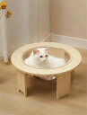 爪とぎポール 木製 透明宇宙船 キャットハウス ペットハウス 猫ハウス ペットベッド 猫 ベッド ドーム型 四季通用 組立簡単 お手入れ簡単 ペット用品 猫用品...