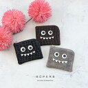 【ベロアモンスターmini/全2色】高級感のある薄くて軽い/思わず誰かに見せたくなるモンスターコンパクトミニL字財布/コンパクト財布 名刺入れ コインケース 小...