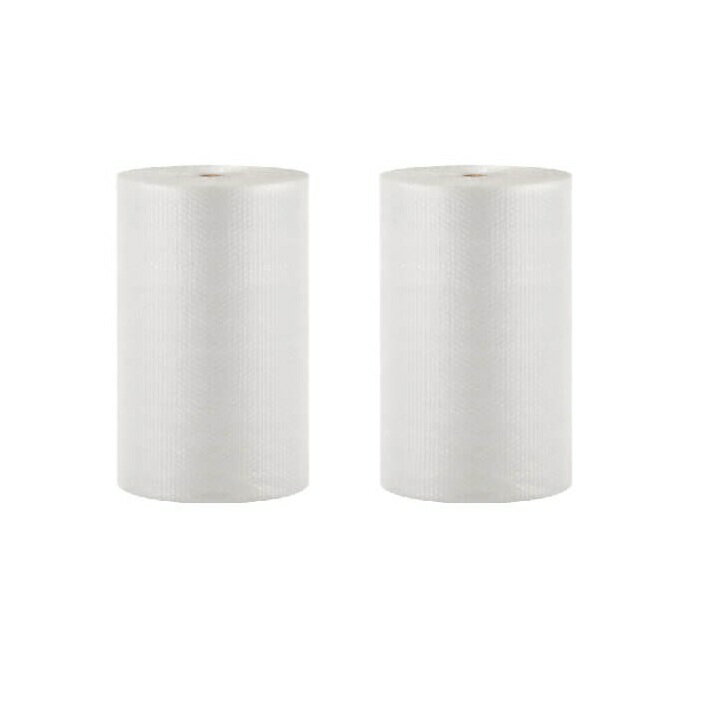 エアキャップ 60cm巾 2本入り 素材：ポリエチレン 規格：d37 サイズ：巾60cm×長42m 軽梱包用クッション..