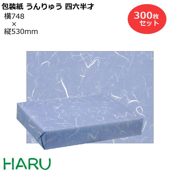 楽天包装資材のHARU包装紙 うんりゅう 四六半才 300枚セット 横748×縦530mm 上質紙 クール かっこいい ギフトラッピング ラッピング 包装 ギフト 梱包 仏事 和風 和柄 和風柄 法事 法要 引き出物 お供え お供え物 挨拶 ご挨拶 快気祝い 内祝い 出産祝い 御歳暮 お歳暮 御年賀 ご挨拶 お盆