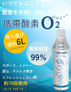 【3本セット】高濃度 酸素缶 6L 酸素純度99％以上 約60〜70回使用 携帯酸素 PORTABLE OXYGEN 高濃度酸素缶 スポーツ レジャー 登山 ストレス解消 O2 Oxygen Can