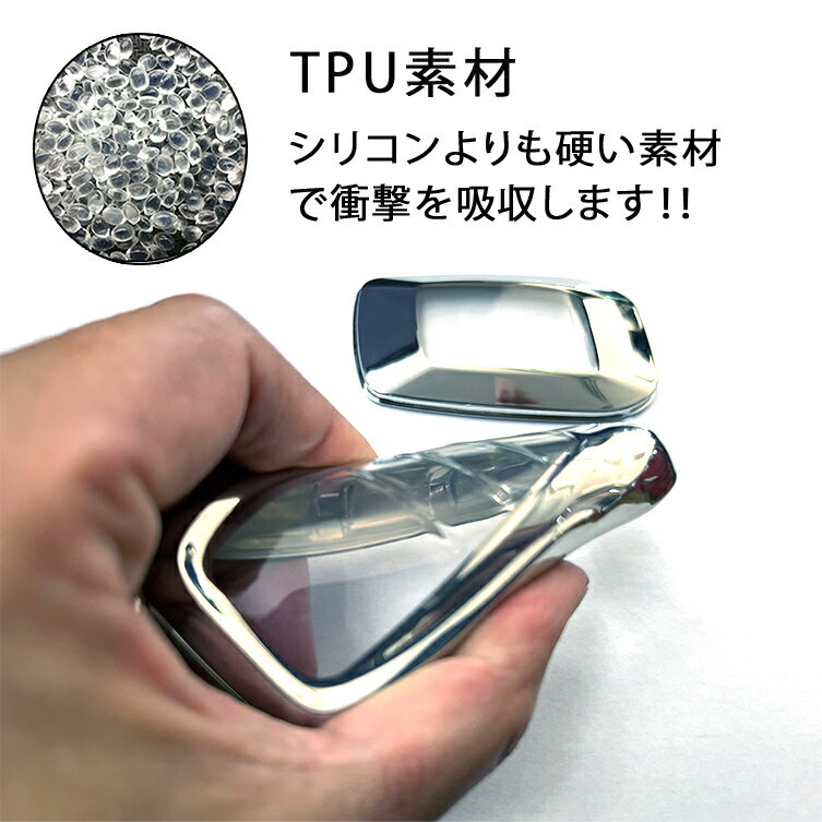 【送料無料】アクア MXPK 10系 スマートキーカバー キーケース キーカバー トヨタ Aタイプ パーツ アクセサリー カスタムパーツ ドレスアップ 3