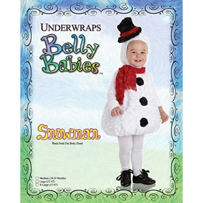 ハロウィン 衣装 子供 キッズ スノーマン 雪だるま こども サンタ ベビー 乳児 赤ちゃん トドラー クリスマス コスプレ コスチューム 衣裳 着ぐるみ 女の子 男の子 かわいい パーティー イベント 海外 正規品 UNDERWRAPS COSTUME アンダーラップス UR25980 3