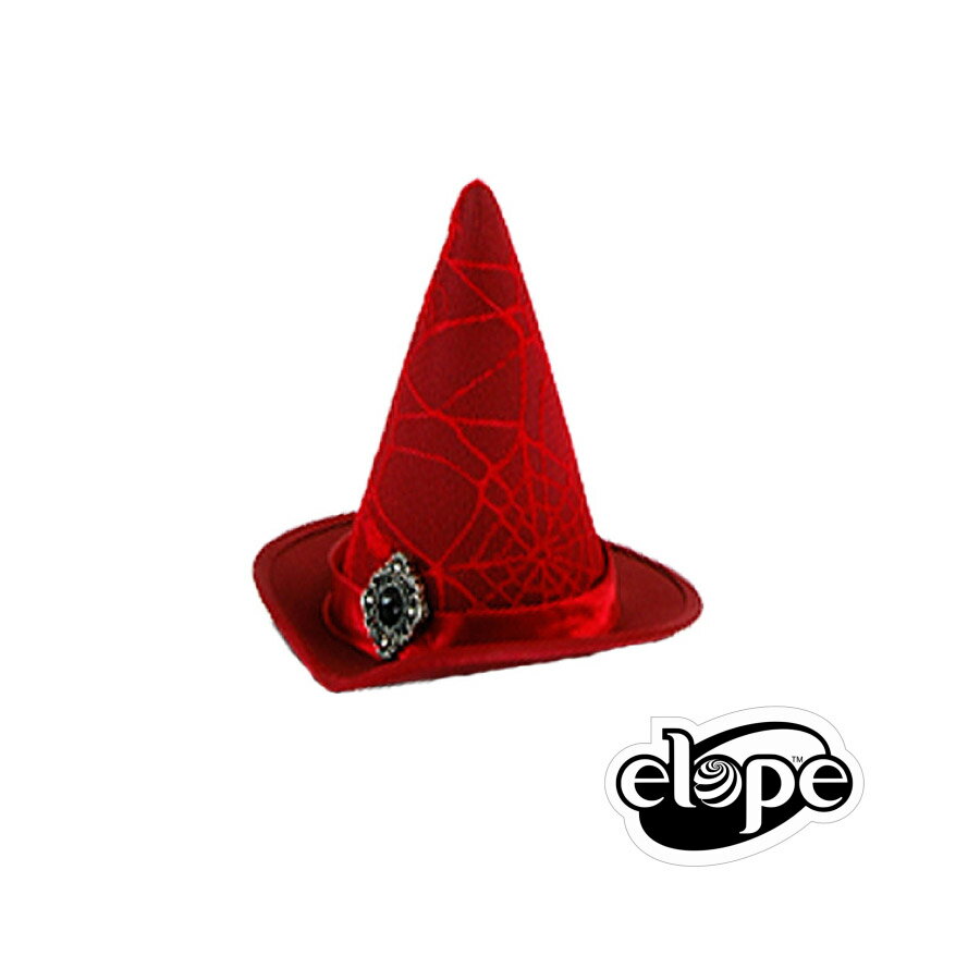 コスプレ 衣装 ELOPE エロープ 帽子 EP-U2602 ウィッチ ハット 正規品 魔女 魔法使い ぼうし 帽子 ハリーポッター くも クモ 蜘蛛の巣 スパイダー アクセ 小物 レディース かわいい おしゃれ コーデ 海外