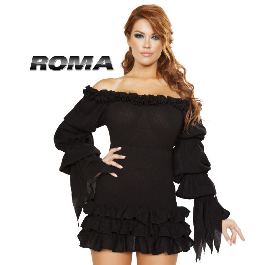 コスプレ 衣装 ROMA COSTUME ローマ RM 4770 パイレーツ ドレス ブラック 正規品 海賊 スチームパンク サイバーパン…