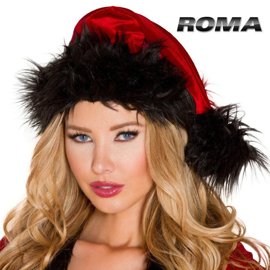 コスプレ 衣装 ROMA COSTUME ローマ RM C181 サンタ ハット レッド / ブラック 正規品 シンプル サンタクロース キャ…