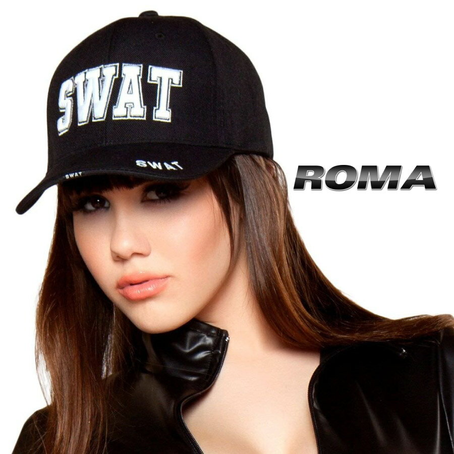 コスプレ 衣装 ROMA COSTUME ローマ ハット RM- H102 SWAT ポリス 正規品 スワット ぼうし 帽子 キャップ コスプレ コスチューム 衣装 衣裳 仮装 制服 アクセ 小物 付属品 かわいい セクシー かっこいい ファッション おしゃれ コーデ セレブ アメリカ 海外 police