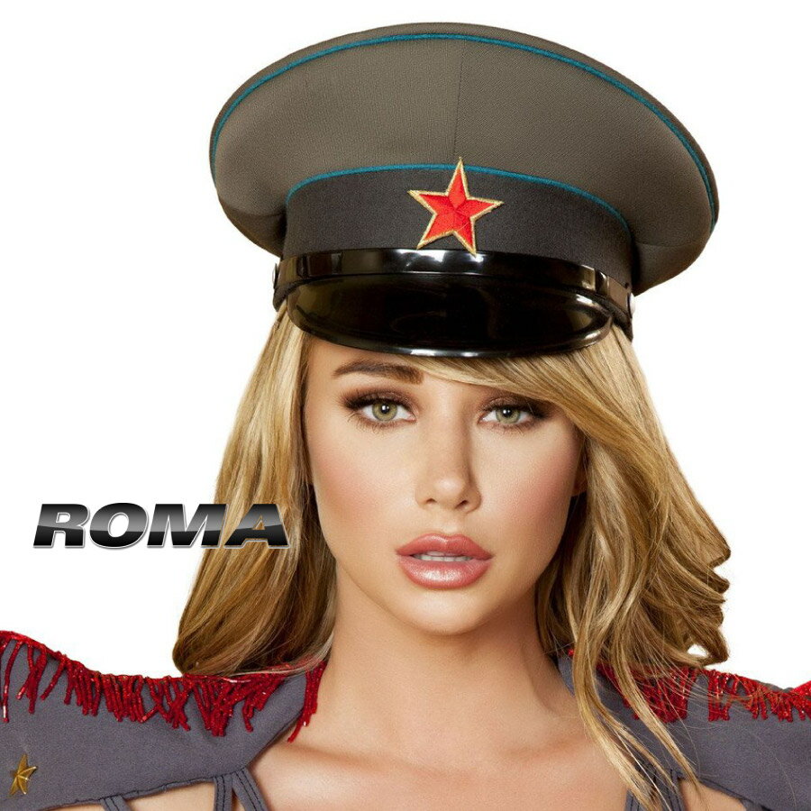 コスプレ ミリタリーハット ROMA ローマ ハット RMH4385 正規品 ぼうし 帽子 コスチューム 衣装 衣裳 仮装 軍隊 制服…