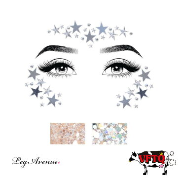 コスプレ 衣装 LEG AVENUE レッグアベニュー メイクシール LA EYE028 ジュエル ステッカー スター CK/ 正規品 イチオシ 星 アイメイク コスチューム 衣裳 仮装 かわいい セクシー クラブ ダンス ステージ ショー 舞台 ハロウィン ハロウィーン イベント パーティー インスタ