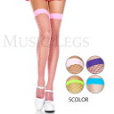 コスプレ 衣装 MUSIC LEGS ミュージックレッグス サイハイ 網タイツ ML4930 全5色展開 正規品 網 あみ ネット メッシュ ニーハイ ガーター コスチューム 衣裳 ドレス 美脚 色気 エロ かわいい セクシー ダンス 舞台 ステージ ショー ハロウィン クラブ イベント パーティー