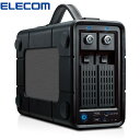 エレコム ELECOM 外付けHDD ハードディスク 8TB 2Bay RAID ELD-2B080UBK