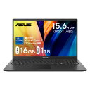 ASUS Core i7 16GBメモリ 1TB SSD Vivobook 15 X1500EA-BQI7161RAW ノートパソコン/15.6型/フルHD/インテル Core i7-1165G7/メモリ16GB/SSD1TB/Webカメラ/Bluetooth/Windows11/Office付き(WPS Office 2)/日本語キーボード