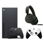 【セット商品】Xbox Series X ゲーム機本体＋Xbox Elite ワイヤレス コントローラー Series 2 Core Edition (ホワイト)＋Xbox ワイヤレス ヘッドセット【おひとり様1台限り】