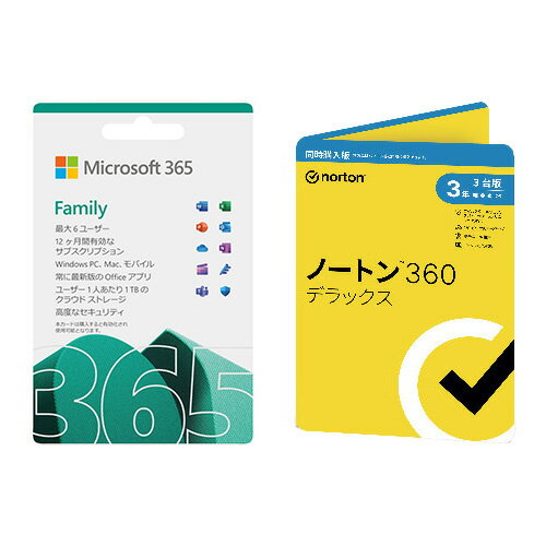 ڥåȾʡۥޥե Microsoft 365 Family + Ρȥ360ǥå Ʊ3ǯ3