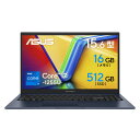 ASUS Vivobook 15 X1504ZA X1504ZA-I7165RADW ノートパソコン 15.6型 Iris Xe Core i7-1255U メモリ 16GB SSD 512GB Webカメラ Bluetooth Wifi6 Windows11 WPS Office付き 日本語キーボード