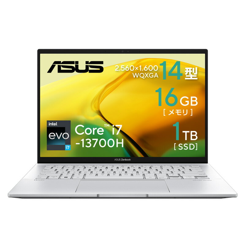 ASUS Zenbook 14 UX3402VA UX3402VA-I7RAD ノートパソコン 14型 Iris Xe Core i7-13700H メモリ 16GB SSD 1TB Webカメラ 指紋認証 Bluetooth Wifi6 Windows11 WPS Office付き 日本語キーボード【Xbox Game Pass Ultimate 3か月券付属(CERO区分_Z相当(18才以上のみ対象))】