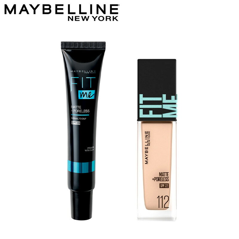 【セット商品】メイベリン ニューヨーク フィットミー ファンデーション&プライマー(化粧下地)