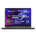 ASUS ROG Zephyrus G14 GA403UV ゲーミングノートパソコン 14型 OLED GeForce RTX 4060 Ryzen 9 8945HS メモリ 32GB SSD 1TB Wi-Fi 6E Bluetooth 日本語キーボード Windows 11 Home GA403UV-R9R4060G