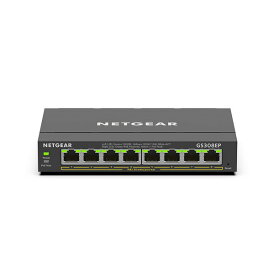 ネットギア NETGEAR ギガビット8ポート アンマネージプラススイッチ GS308EP-100JPS PoE+(62W) 金属筐体 静音ファンレス