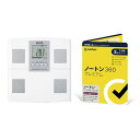 【セット商品】タニタ BC705NWH 体組成計 + ノートン360プ...(4)