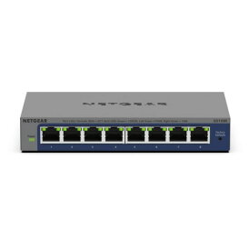 NETGEAR ネットギア スイッチングハブ 8ポート 1G 金属筐体 VLAN QoS 静音ファンレス リミテッドライフタイムハードウェア保証 アンマネージプラス GS108E-400JPS