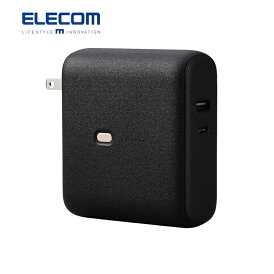 エレコム ELECOM モバイルバッテリー/コンセント一体型 10000mAh 大容量/PD 20W 急速充電 出力( USB Type-C ×1 USB-A ×1)/2台同時充電可 ブラック DE-AC07-10000BK