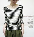 【44H!週末タイムセール20%オフ】 【まとめ買い最大15%OFFクーポン→4/20】 ballerina pink バレリーナピンク BP1100 フライスボーダー ボートネック 7分袖 カットソー ポイント消化【お買い物マラソン 4月 最大 ポイント10倍】