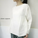 【44H!週末タイムセール20%オフ】 【まとめ買い最大15%OFFクーポン→4/20】 slone square 6078 スロンスクエア フレンチリネン 脇ギャザー ブラウス ポイント消化【お買い物マラソン 4月 最大 ポイント10倍】
