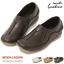 スリッポン コンフォートシューズ レディース スニーカー 外反母趾 痛くない 履きやすい フラットシューズ ModaLadian 2403