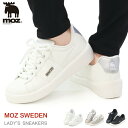moz モズ スニーカー レディース コートシューズ ウォーキングシューズ カジュアルシューズ 靴 軽い ブラック ホワイト MZ-2961AR