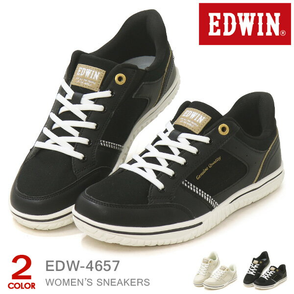 EDWIN スリッポン スニーカー レディース ウォーキングシューズ ハンズフリー 靴 カジュアルシューズ 手を使わない 軽量 柔らかい エドウィン EDW-4657