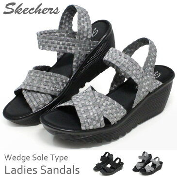 スケッチャーズ 厚底 サンダル レディース 厚底サンダル コンフォートサンダル ウェッジソール SKECHERS 38657 38659
