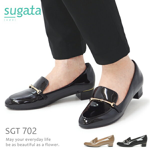 パンプス ヒール フォーマルシューズ レディース エナメル ムーンスター sugata SGT702