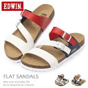 EDWIN サンダル メンズ ビルケン風 フットベットサンダル フラットサンダル オフィス コンフォートサンダル EB1005
